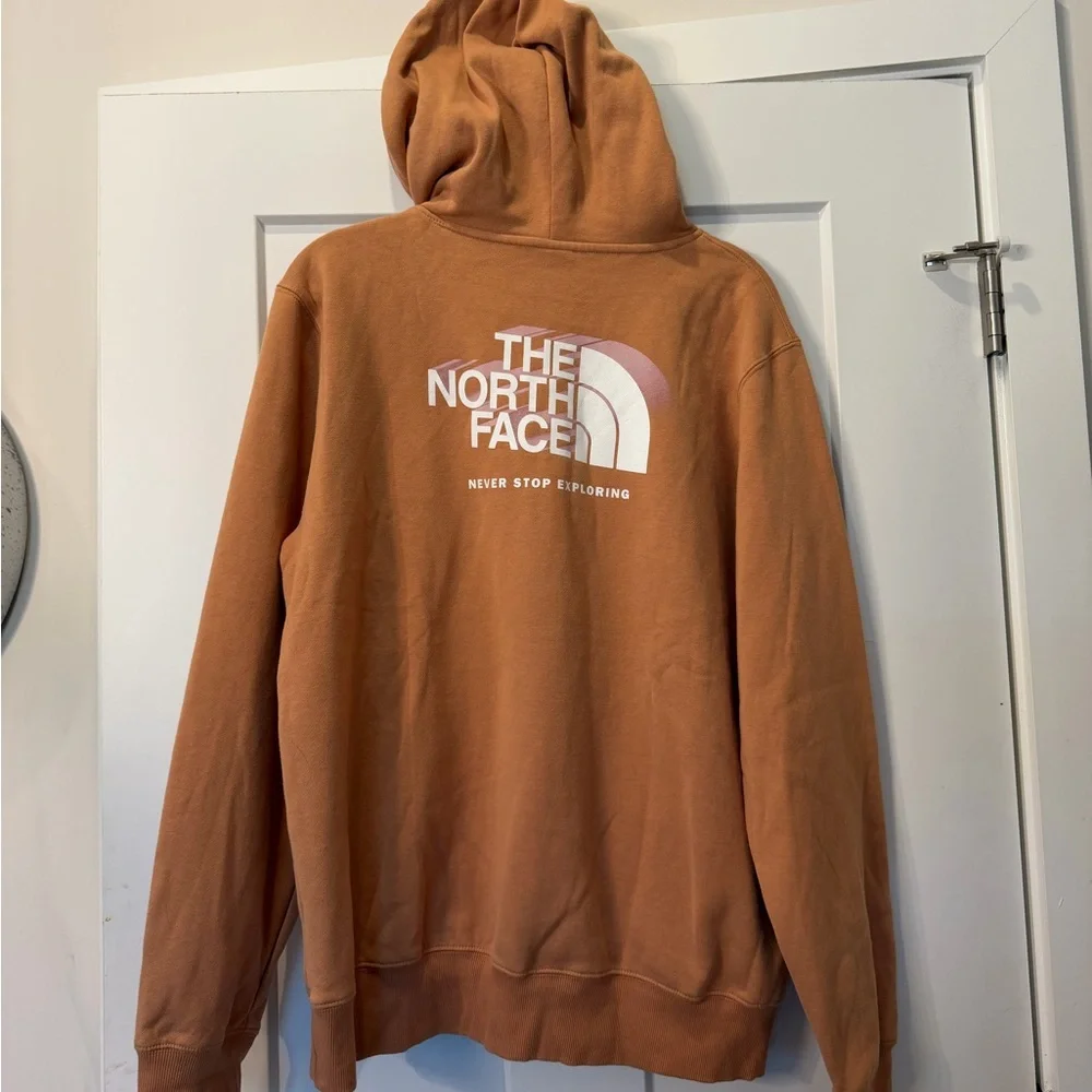 The North Face Men's Rust Hoodie with Chest Logo